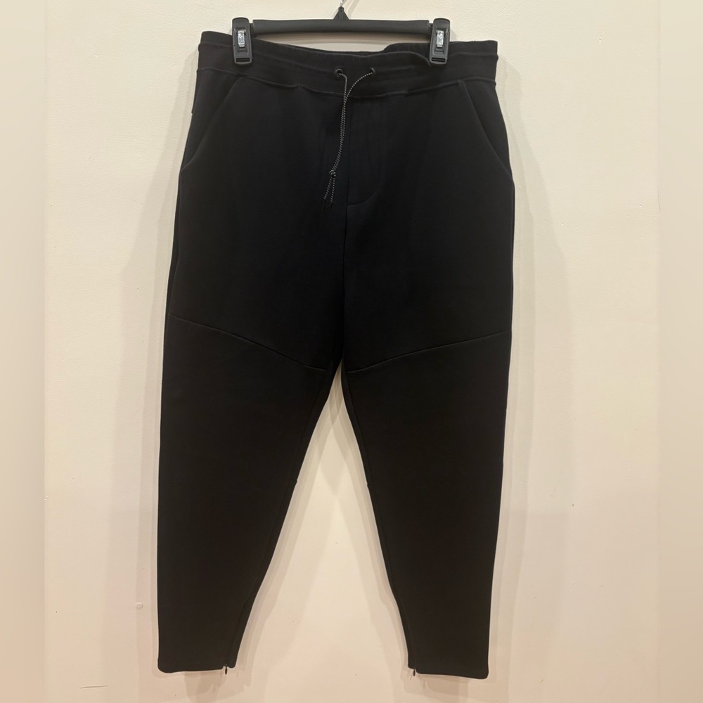 Zara jogger pants black L zip pocket used